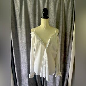Theory brand white blouse